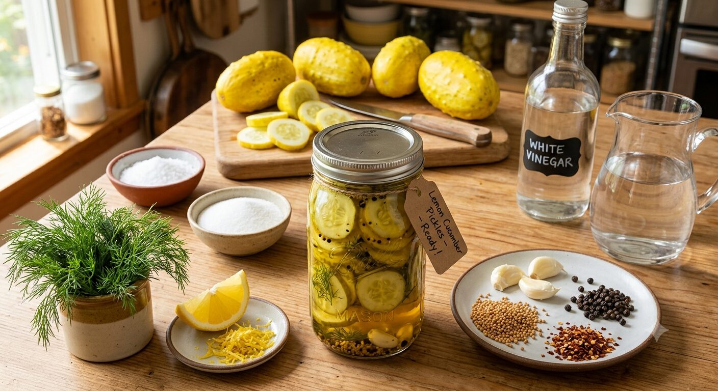 lemon cucumber pickle recipe