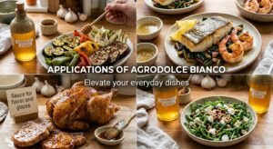 How to Use Agrodolce Bianco One of the reasons Agrodolce Bianco is so beloved is because of its incredible versatility. Here are just a few ways to use it: 1. Drizzle Over Grilled Vegetables Agrodolce Bianco adds a sweet and tangy finish to charred vegetables like zucchini, bell peppers, or asparagus. It’s a great way to elevate a simple side dish into something restaurant-worthy. 2. Complement Seafood Dishes Because of its light flavor, Agrodolce Bianco pairs beautifully with fish and shellfish. Try it on seared scallops, grilled shrimp, or baked cod for a subtle flavor enhancement. 3. Glaze for Chicken or Pork Use Agrodolce Bianco as a glaze during the last few minutes of roasting chicken or pork. It caramelizes slightly in the oven, giving your meat a glossy finish and mouthwatering flavor. 4. Add to Salads A splash of Agrodolce Bianco in your vinaigrette can bring an unexpected twist to your salads. It’s especially delicious with arugula, goat cheese, and roasted nuts. Health Benefits of Agrodolce Bianco Agrodolce Bianco isn’t just tasty—it also offers some health benefits depending on the ingredients used. If you opt for honey instead of sugar and a good-quality vinegar, you're getting a condiment that can aid digestion, balance blood sugar (in moderation), and offer antibacterial properties. Plus, since it’s typically used in small amounts, it adds flavor without excessive calories or fat. Why You Should Try Agrodolce Bianco Whether you're a seasoned home cook or just starting to explore Italian cuisine, Agrodolce Bianco is a must-try. Its balanced profile enhances both savory and sweet elements in dishes, making it a secret weapon in the kitchen. It’s also incredibly easy to make and store, which means you can always have a batch ready to add a gourmet touch to everyday meals. From seafood and chicken to salads and vegetables, Agrodolce Bianco proves that sometimes, the simplest ingredients create the most memorable flavors. The next time you're looking to bring your dish to life, consider reaching for this golden, sweet-tart Italian classic.