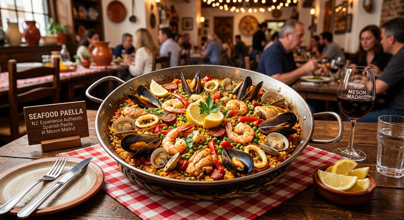 Seafood Paella NJ: Experience Authentic Spanish Paella at Meson Madrid