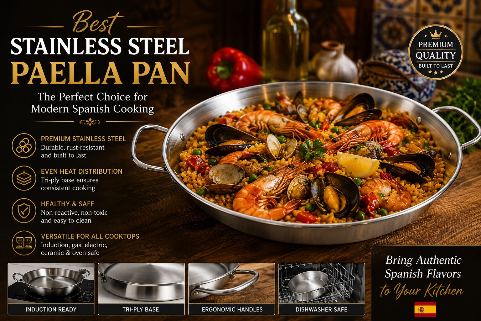 Best Stainless Steel Paella Pan: The Perfect Choice for Modern Spanish Cooking